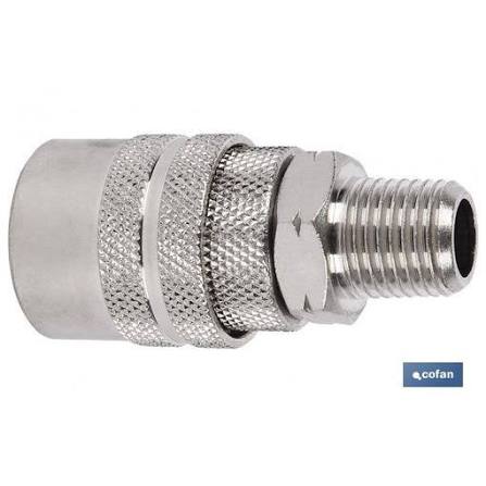 Enchufe Rapido Rosca Macho 1-4 09000068
